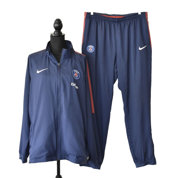 B4 Auth NIKE PSG Paris Saint Germain Soccer Pant & Jacket Set Tracksuit Size XXL - Picture 1 of 10